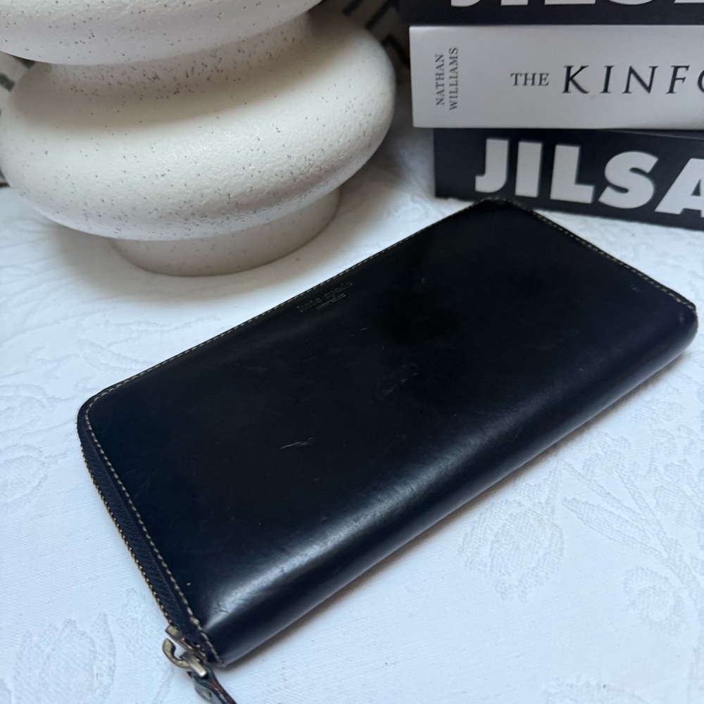 Kate Spade Black Genuine Soft Leather Zippy Wallet